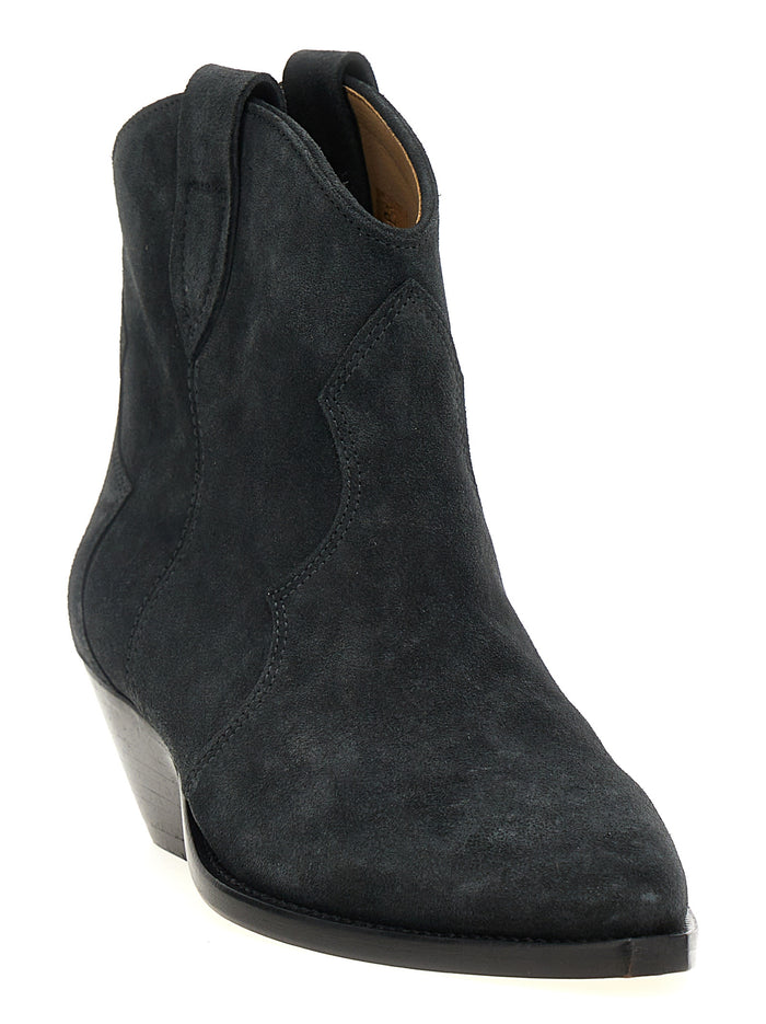 Isabel Marant 100% calfskin leather (Bos Taurus) ankle boot in black — view 2