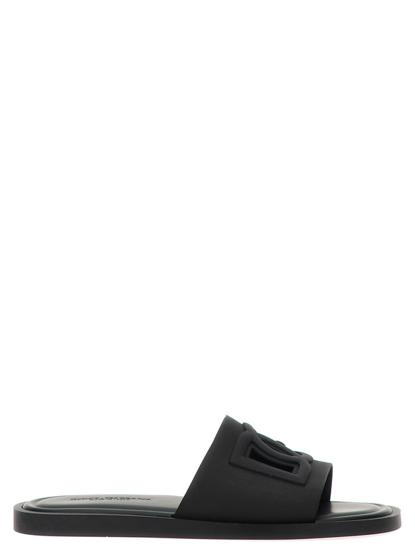 Dolce & Gabbana 100% polyurethane slide in black