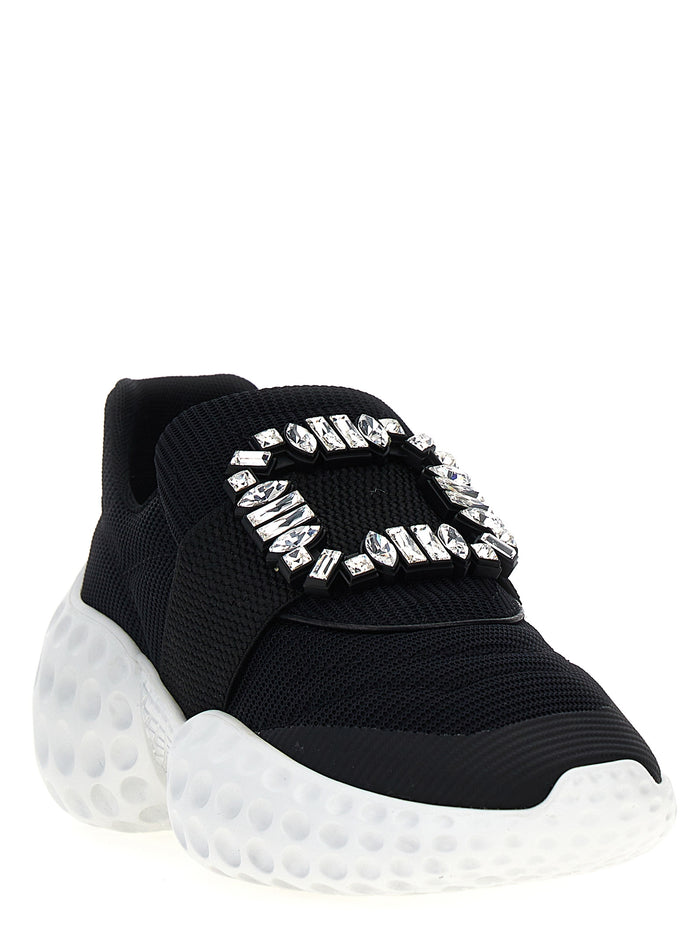 Roger Vivier 41% Polyurethane sneaker in black — view 2