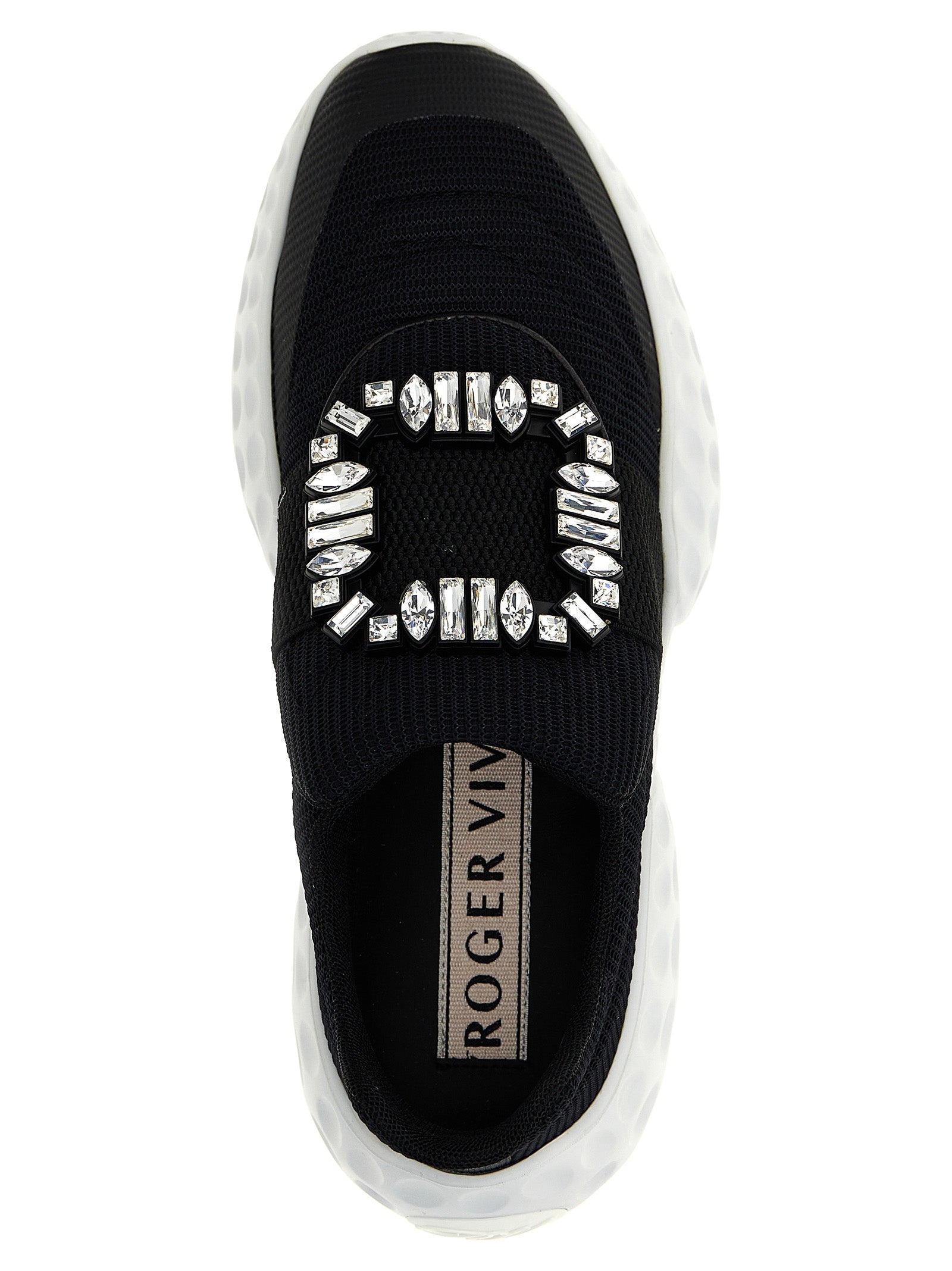 Roger Vivier 41% Polyurethane sneaker in black — view 4