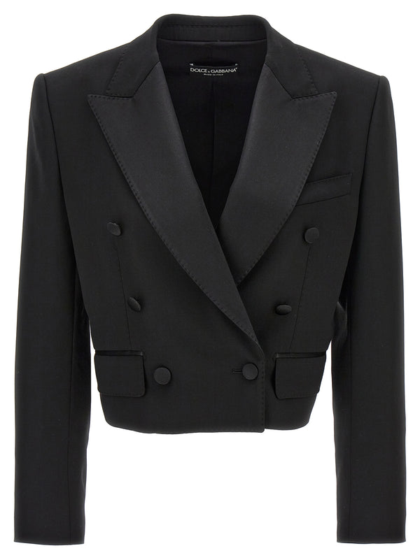 Dolce & Gabbana 63% virgin wool blazer in black