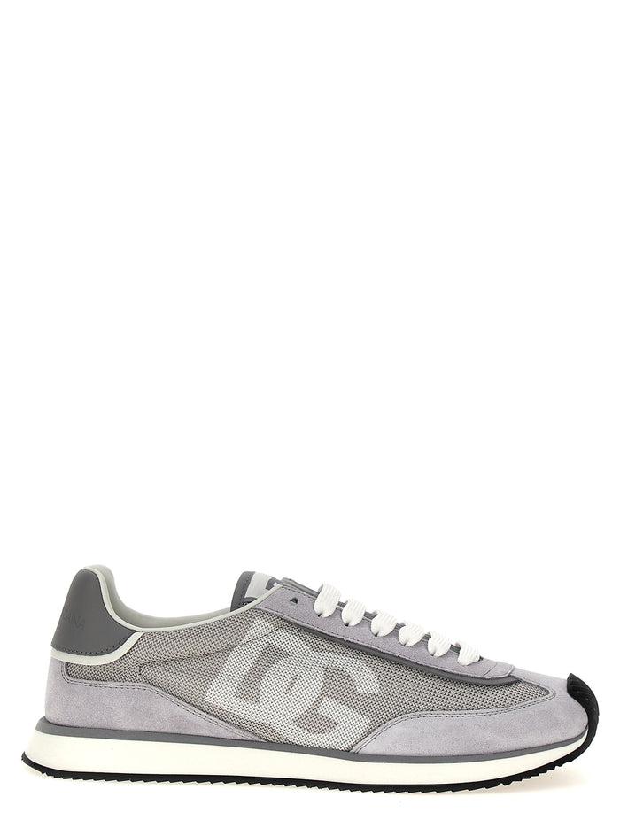 Dolce & Gabbana 61% calf leather sneaker in gray