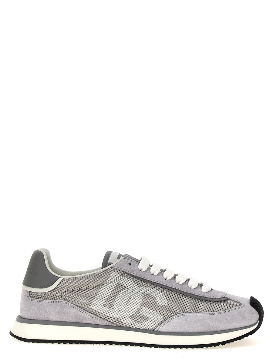 Dolce & Gabbana 61% calf leather sneaker in gray