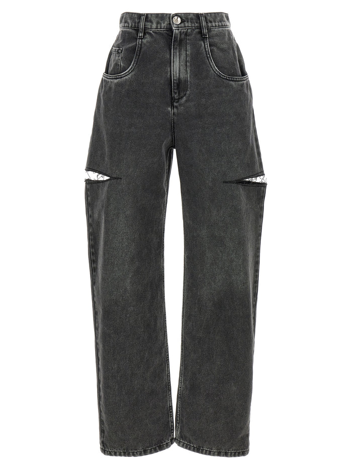 Maison Margiela 100% cotton jeans in black