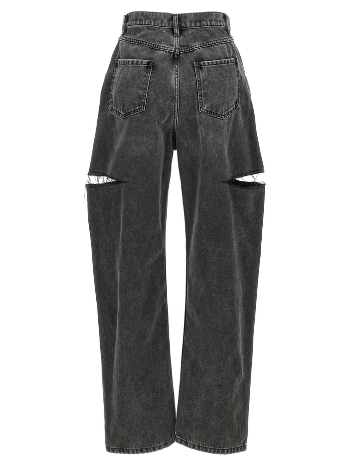 Maison Margiela 100% cotton jeans in black — view 2