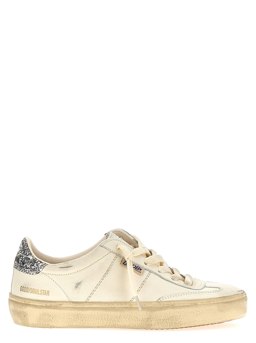 Golden Goose 84% ovine leather sneaker in white