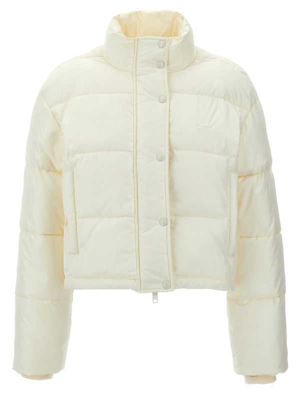 CourrèGes 100% polyester puffer jacket in white