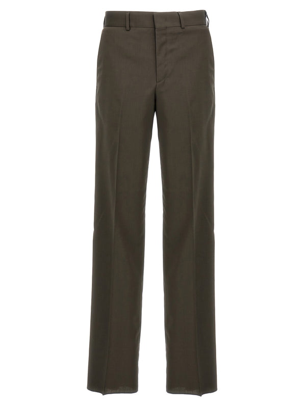 Fendi 100% Wool trousers in green