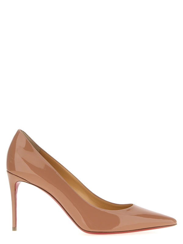 Christian Louboutin 100% calfskin leather pump in beige