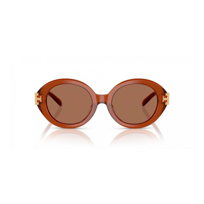 Tory Burch TBTY7210U317673AC Acetate sunglasses in brown — view 2