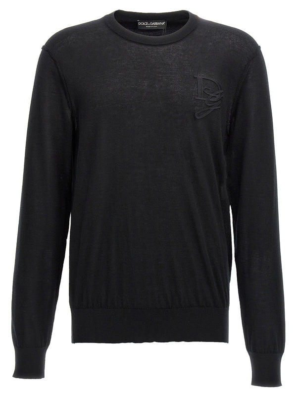 Dolce & Gabbana 100% cashmere cardigan in black