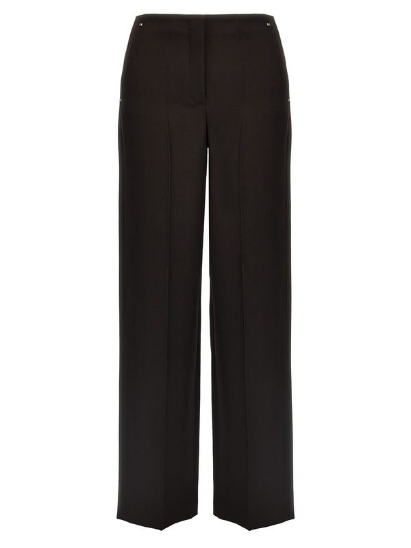 Fendi 100% virgin wool trousers in purple