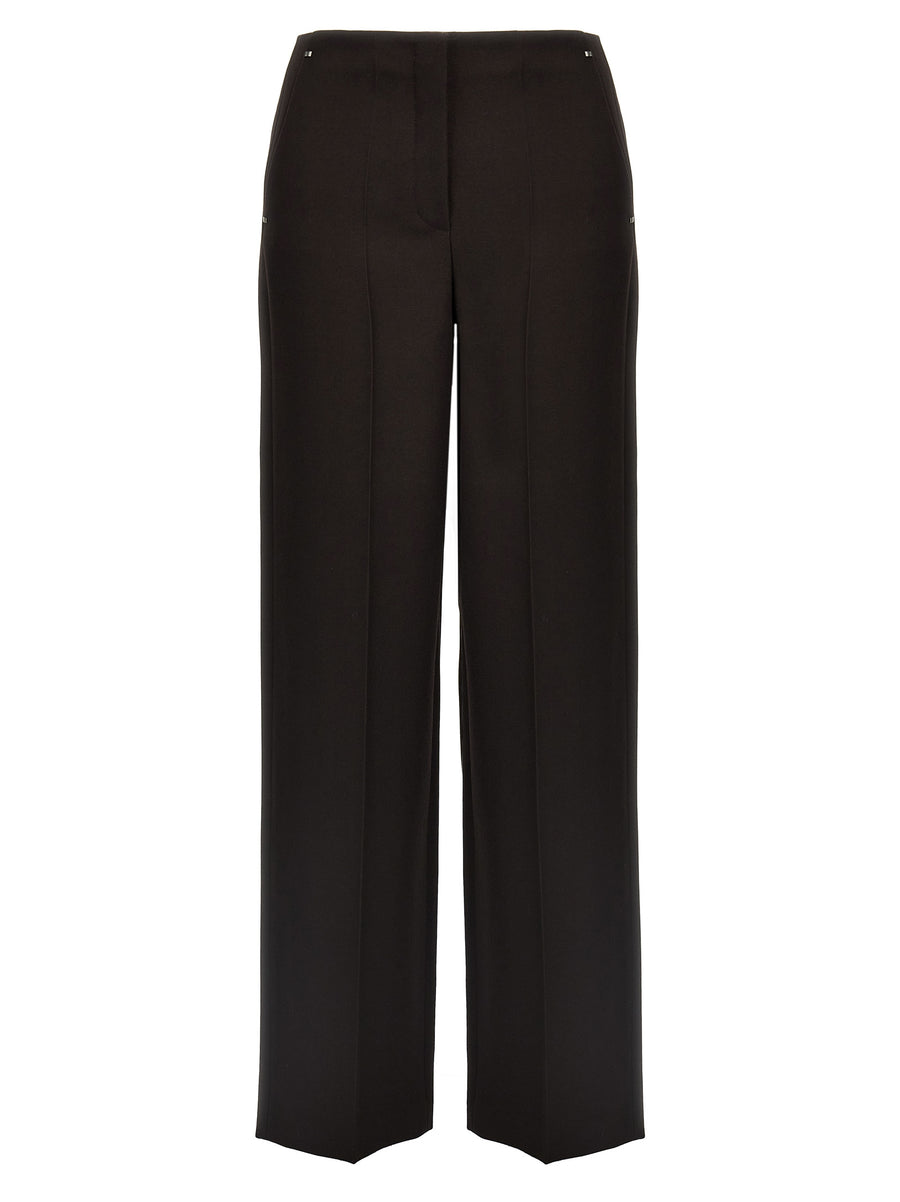 Fendi 100% virgin wool trousers in purple