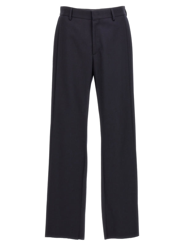 Fendi 55% polyester trousers in blue