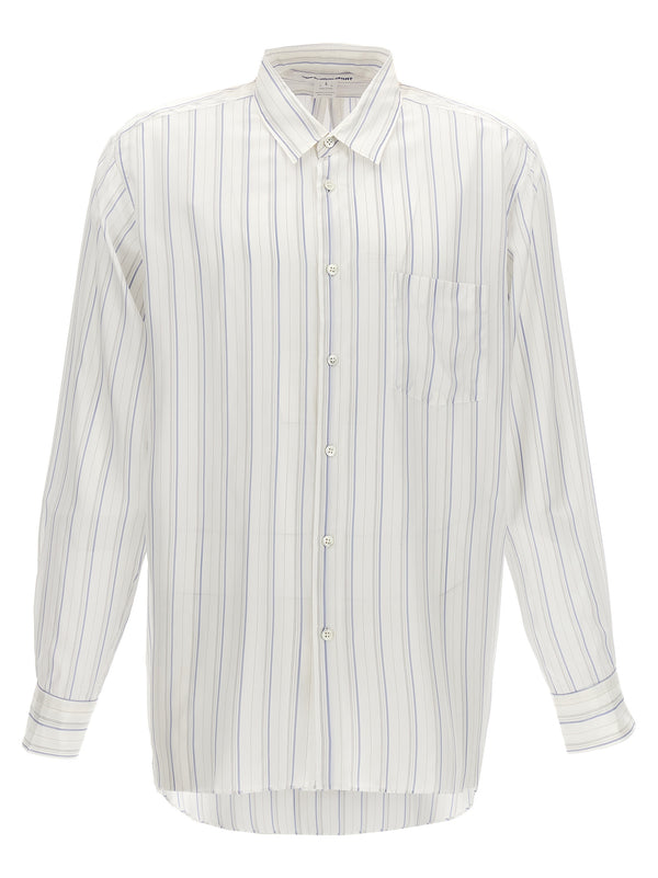 Comme des Garçons 100% Cupro shirt in white