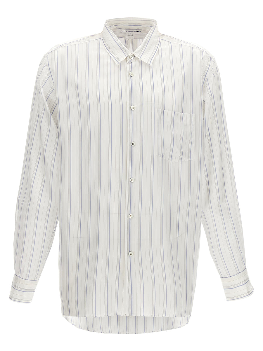 Comme des Garçons 100% Cupro shirt in white
