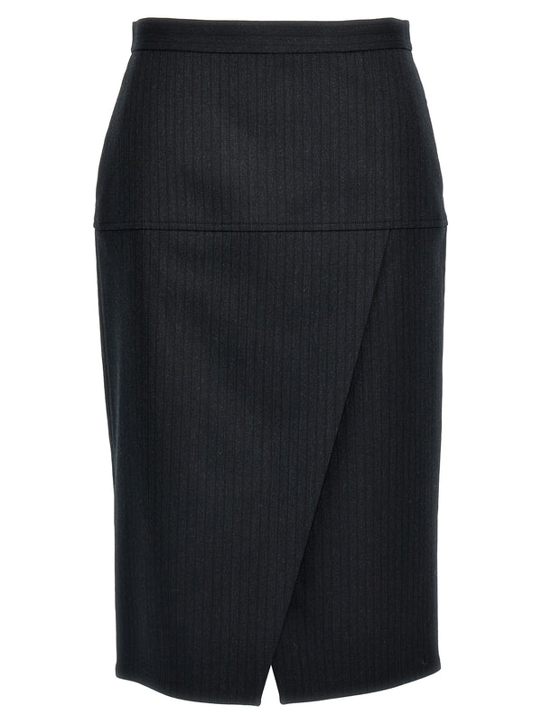Fendi 97% Virgin Wool skirt in gray