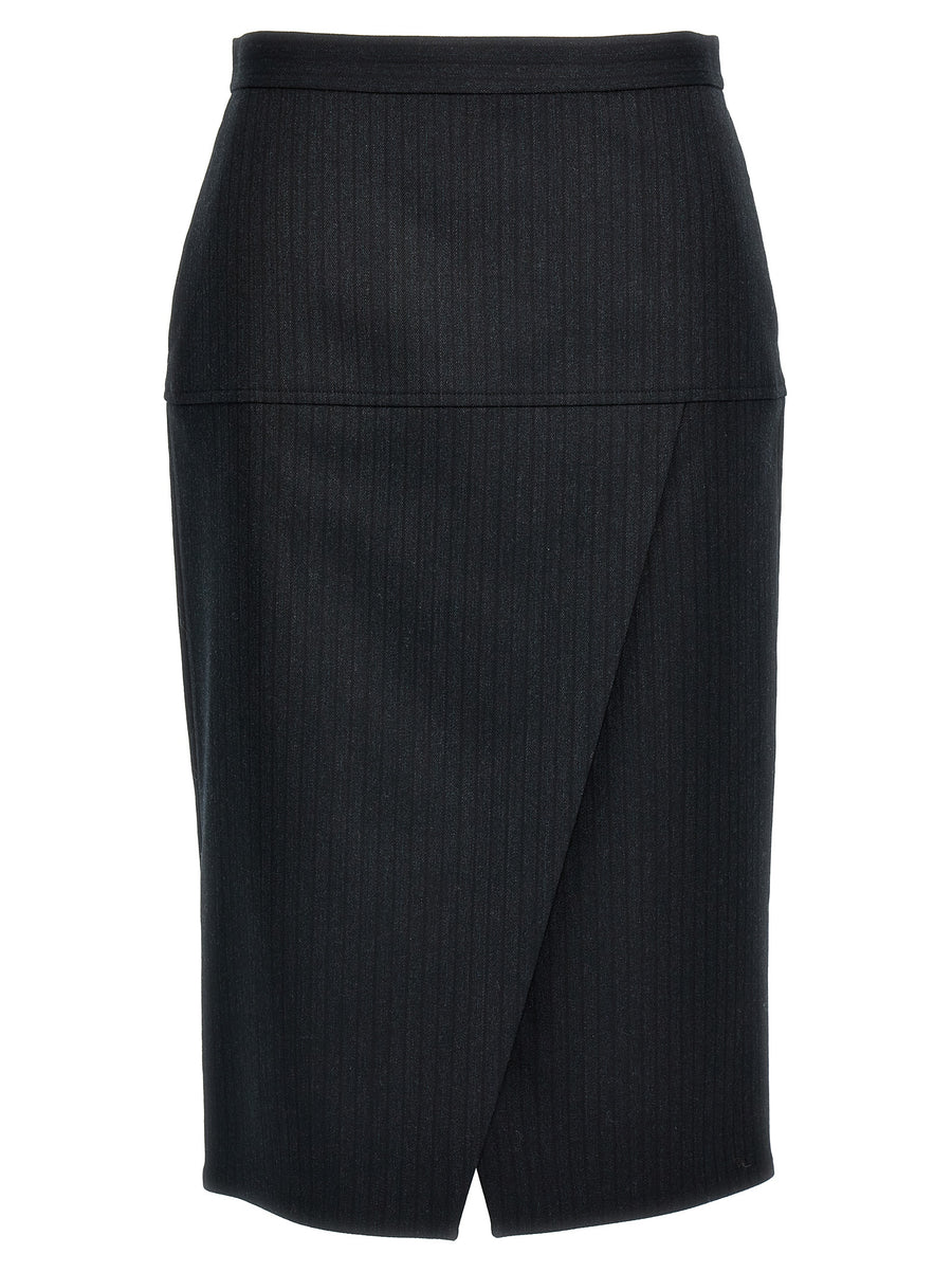Fendi 97% Virgin Wool skirt in gray