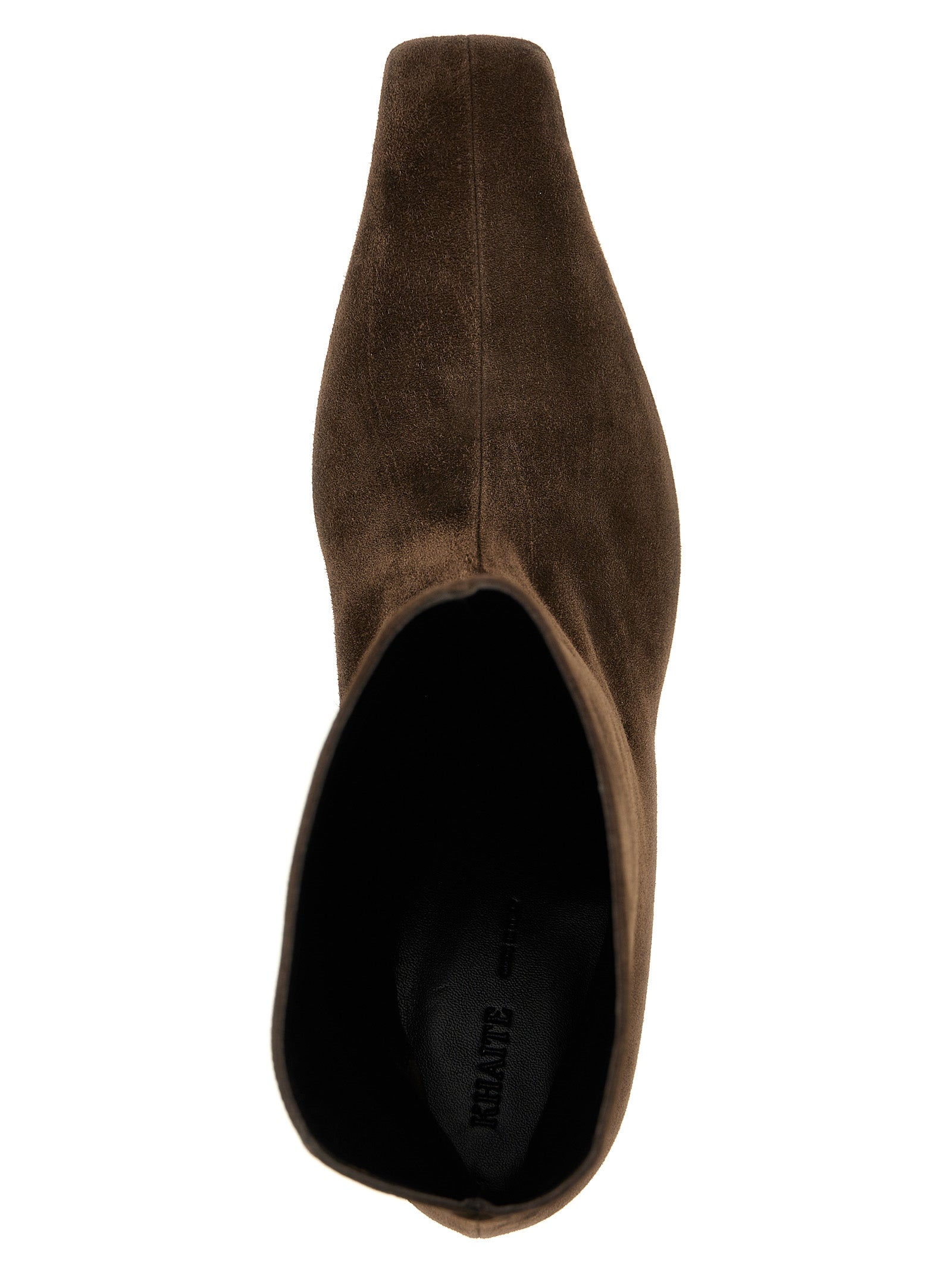 Khaite 100% calfskin leather (Bos Taurus) ankle boot in brown — view 4