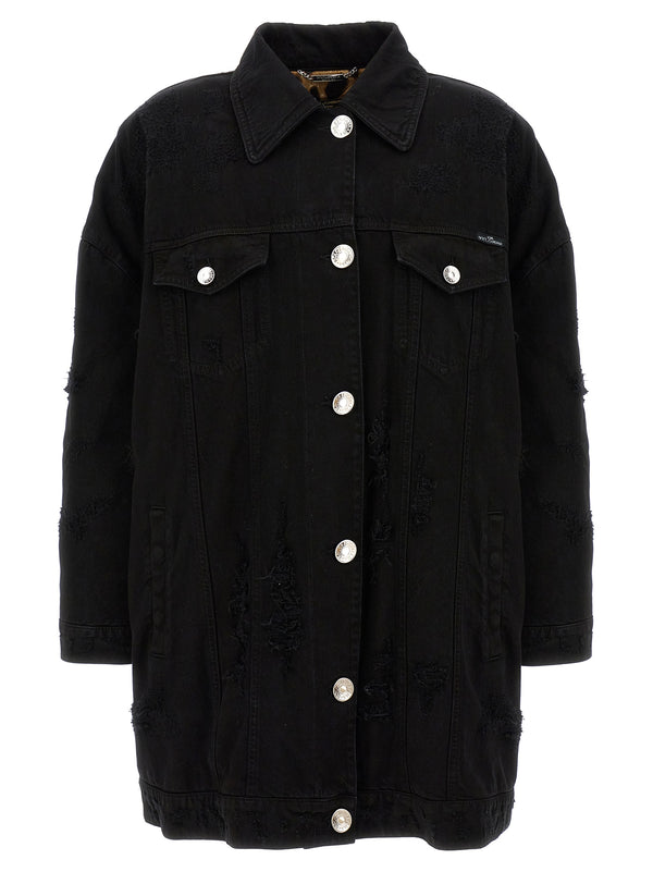 Dolce & Gabbana 100% cotton jacket in black