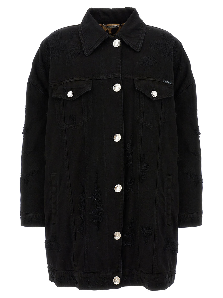 Dolce & Gabbana 100% cotton jacket in black
