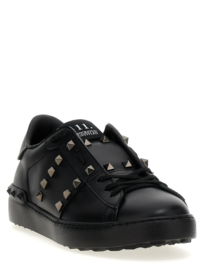 Valentino Garavani 100% Calfskin Leather (Bos Taurus) sneaker in black — view 2