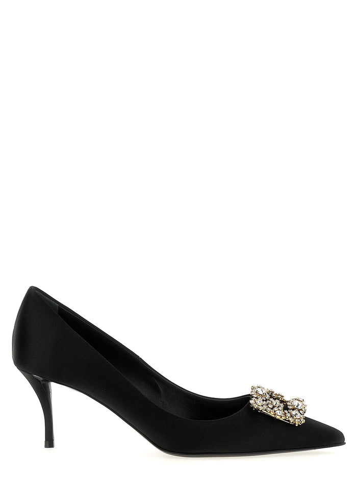 Roger Vivier 68% viscose pump in black