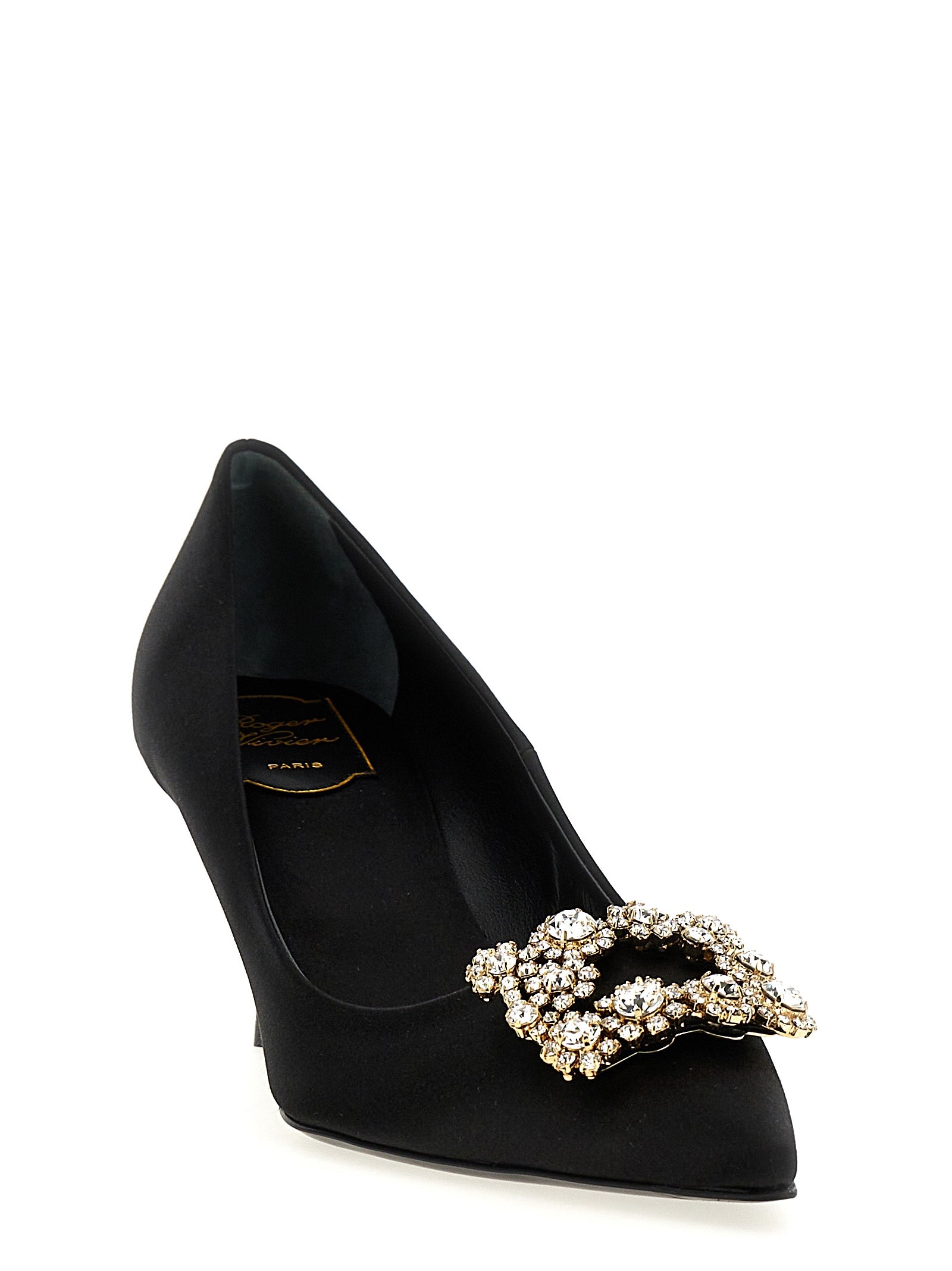 Roger Vivier 68% viscose pump in black — view 2