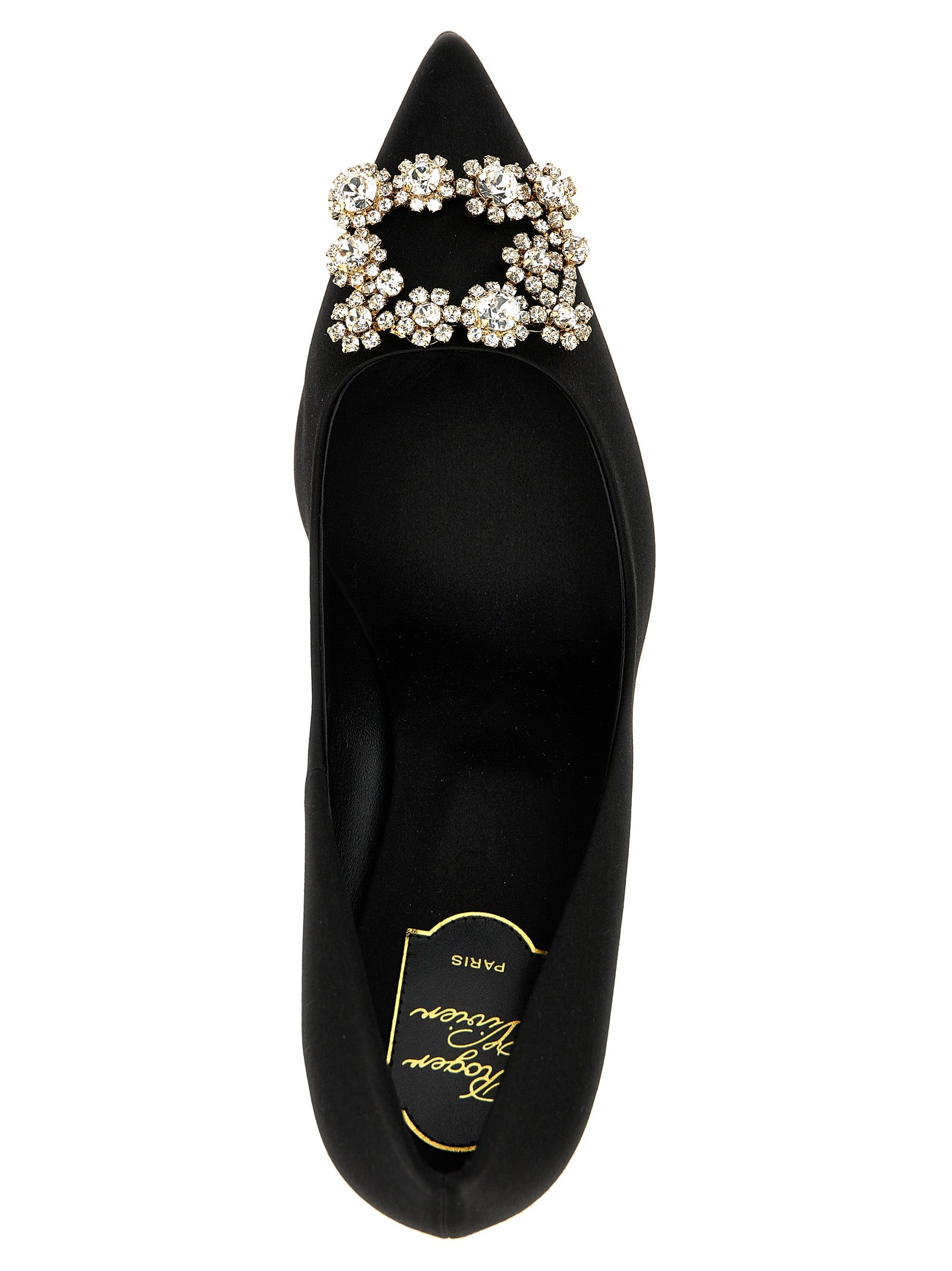 Roger Vivier 68% viscose pump in black — view 4