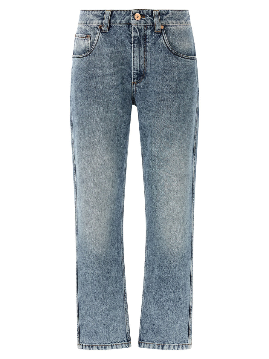 Brunello Cucinelli 100% cotton jeans in blue