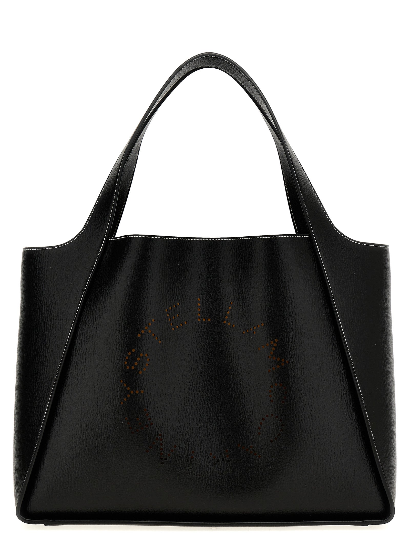 Stella McCartney 100% polyamide tote bag in black