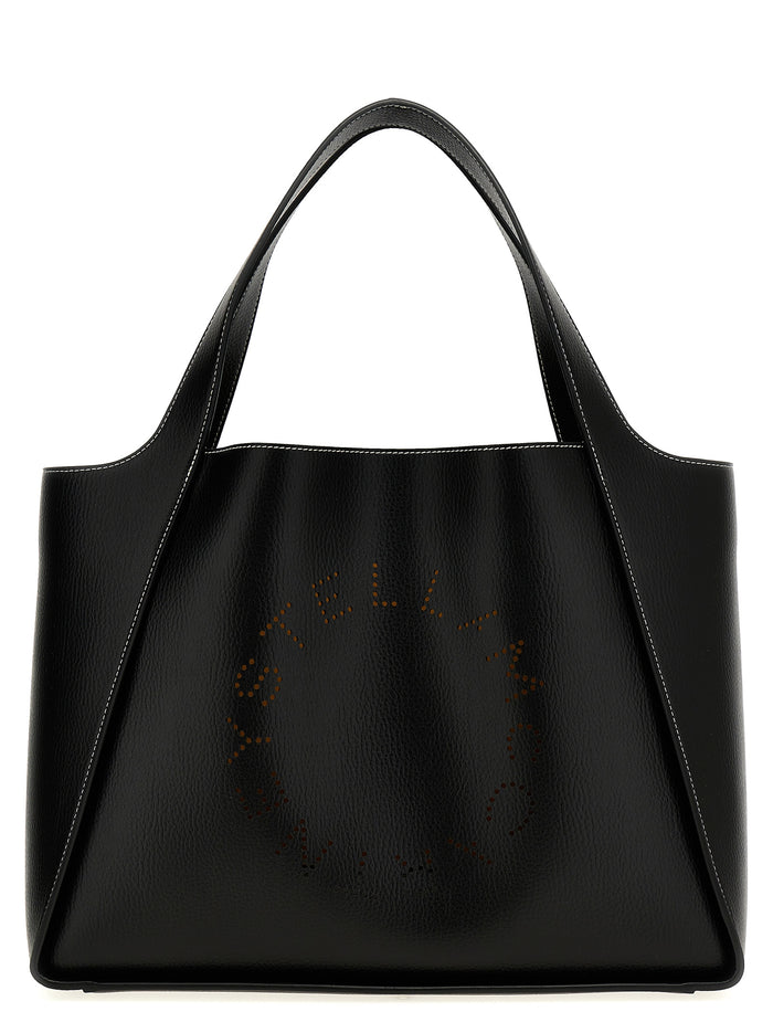 Stella McCartney 100% polyamide tote bag in black