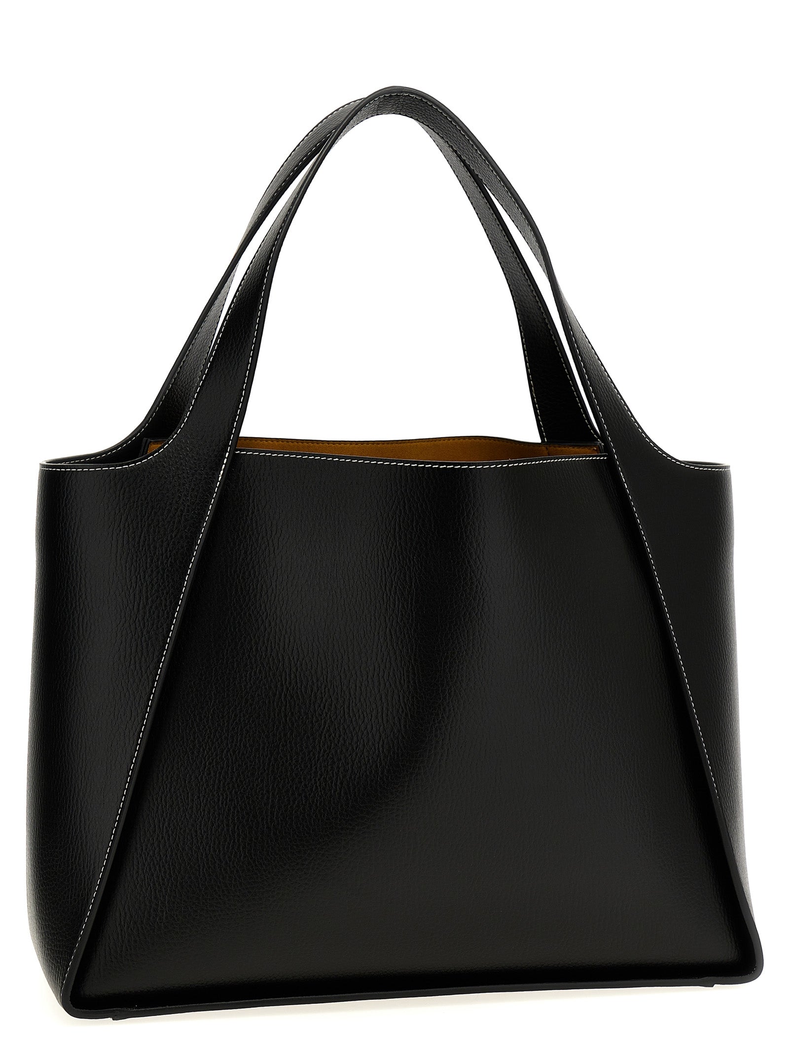 Stella McCartney 100% polyamide tote bag in black — view 2