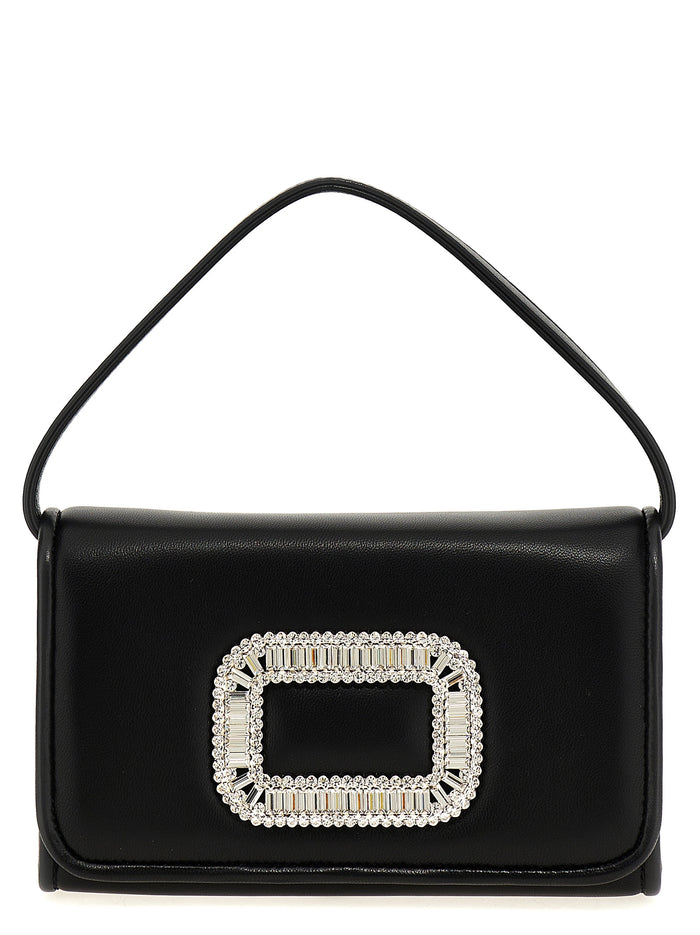 Black Lamb Leather Handbag Bag
