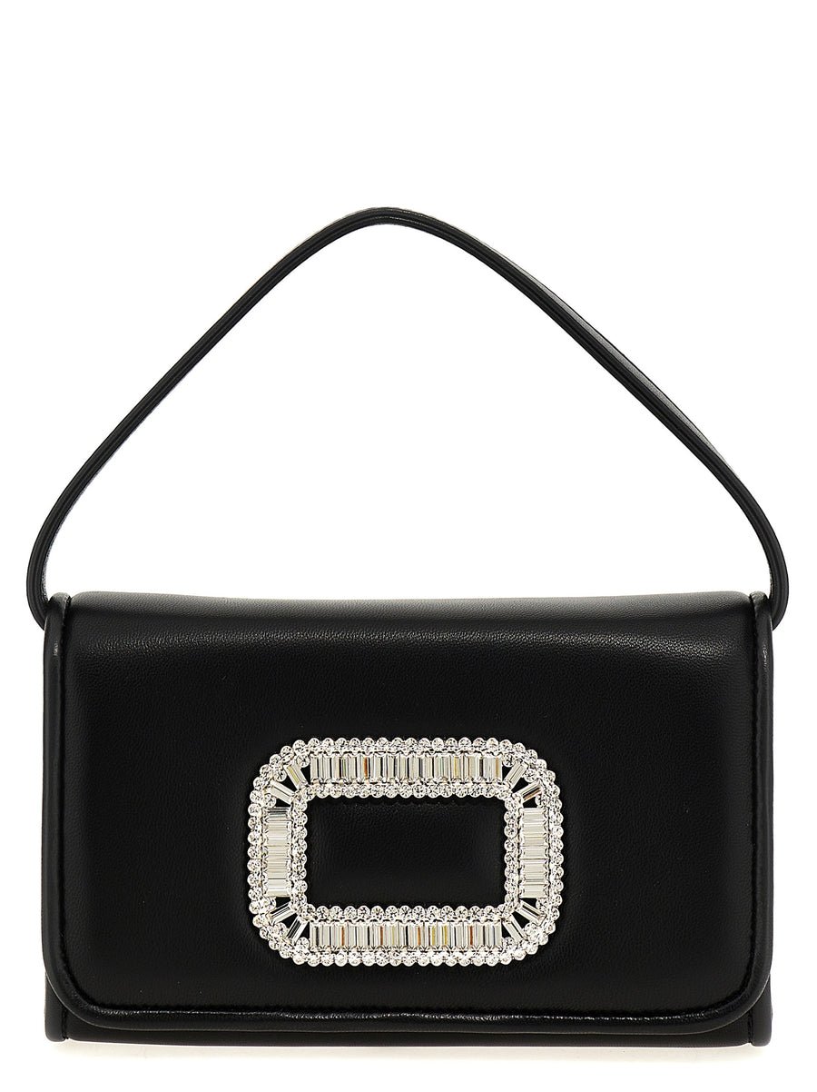 Roger Vivier 100% Lamb Leather shoulder bag in black