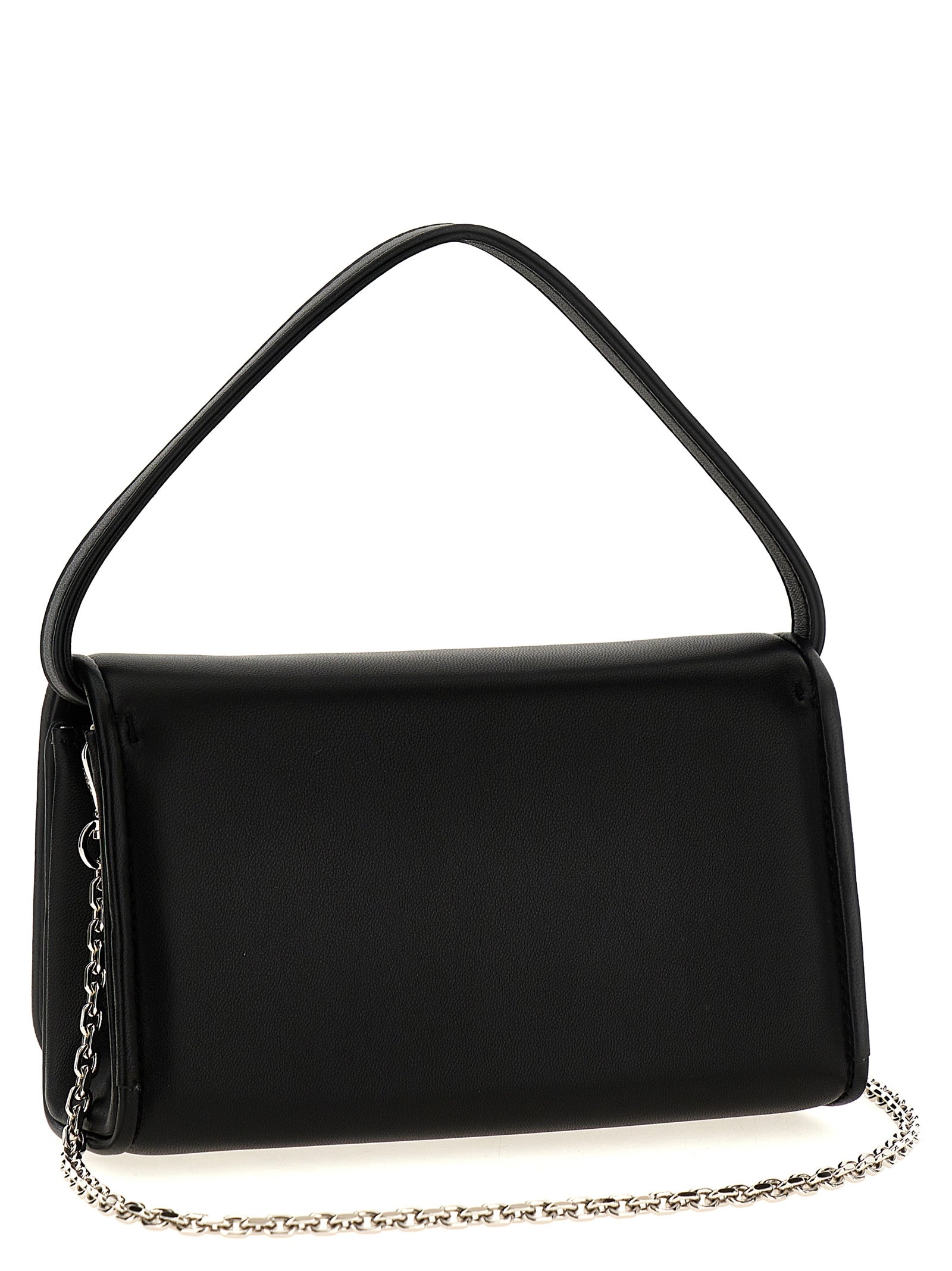 Black Lamb Leather Handbag Bag