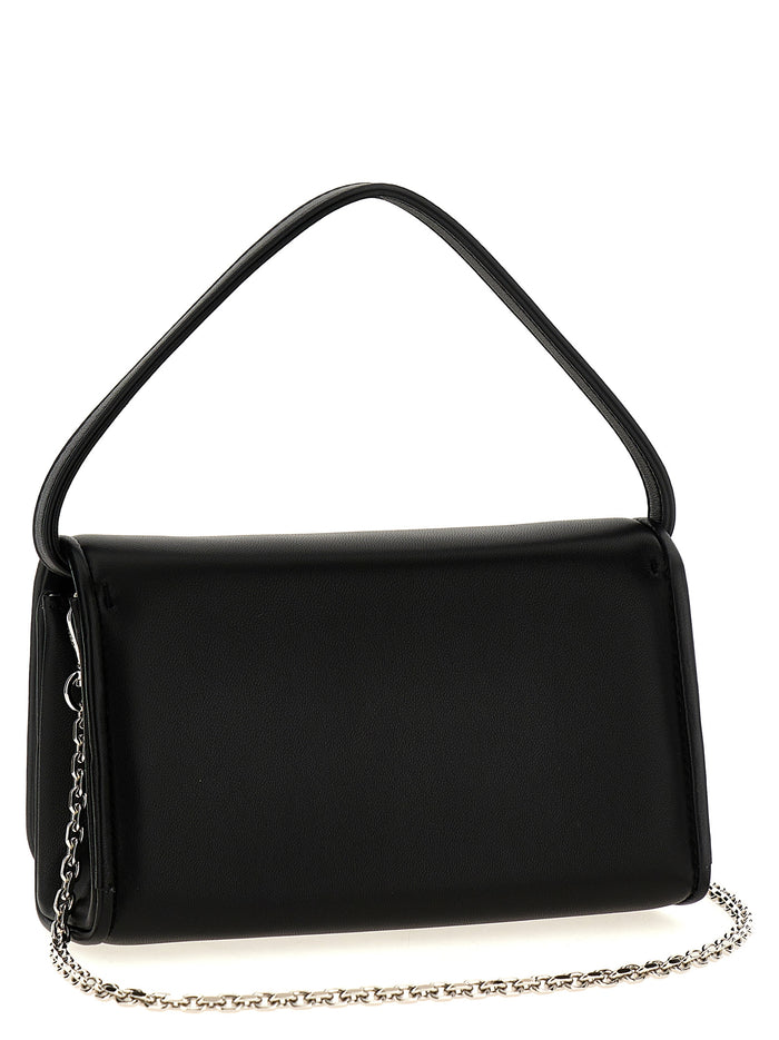 Black Lamb Leather Handbag Bag