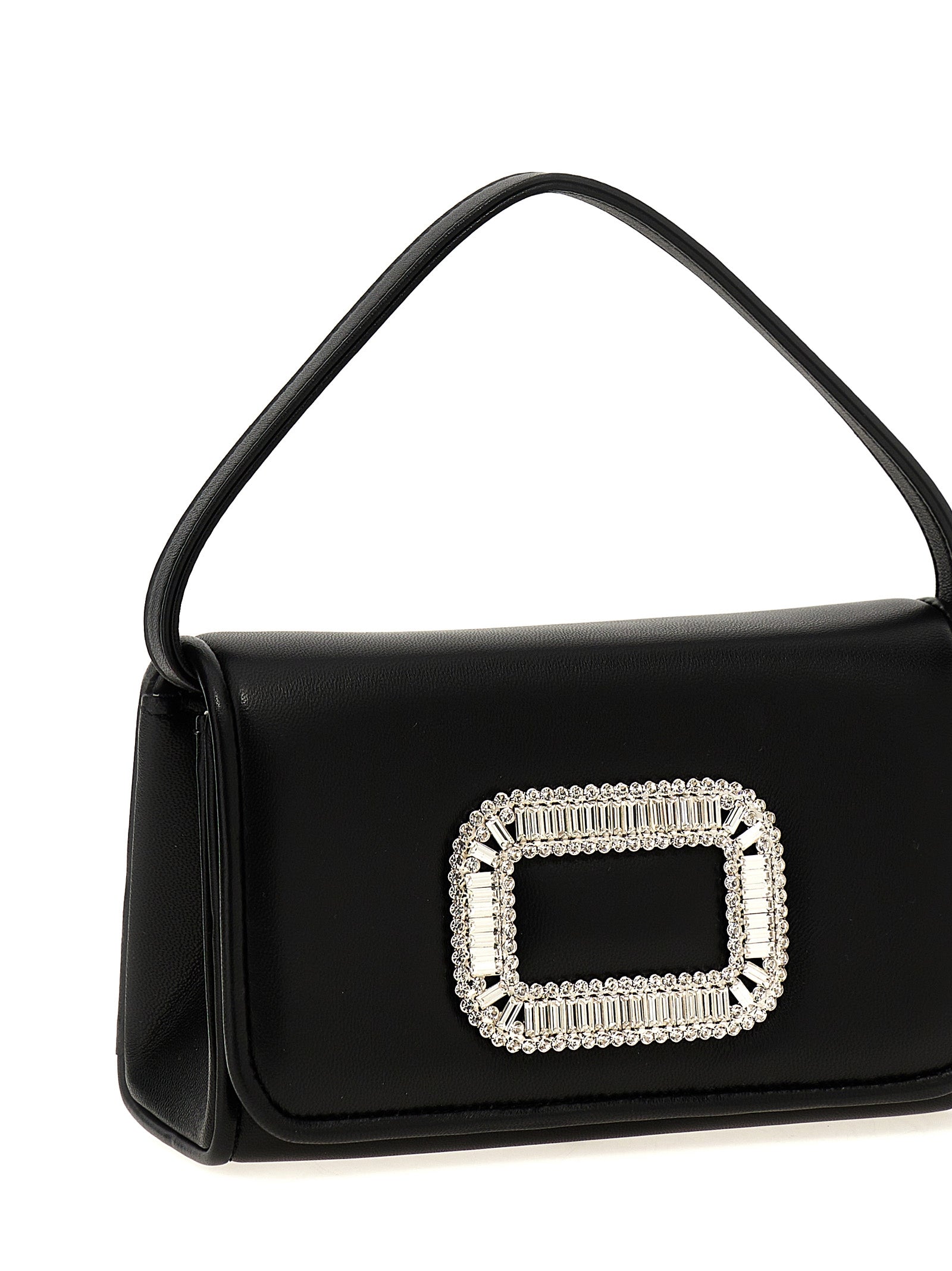 Black Lamb Leather Handbag Bag
