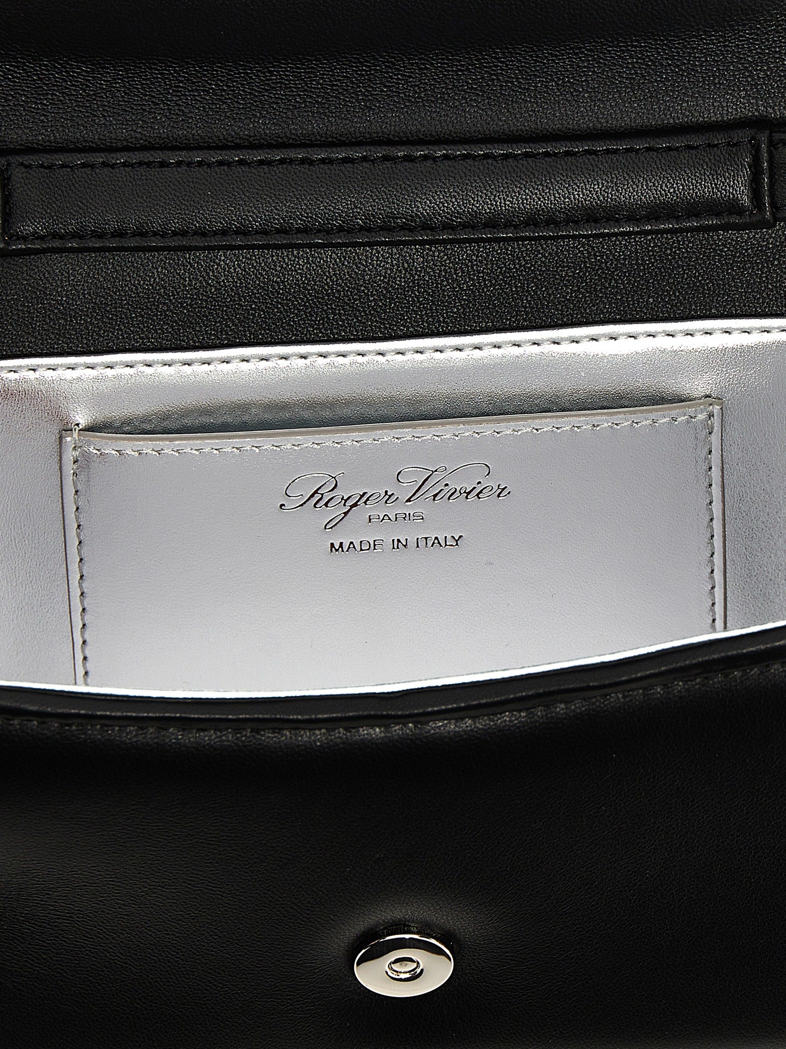 Roger Vivier 100% Lamb Leather shoulder bag in black — view 4