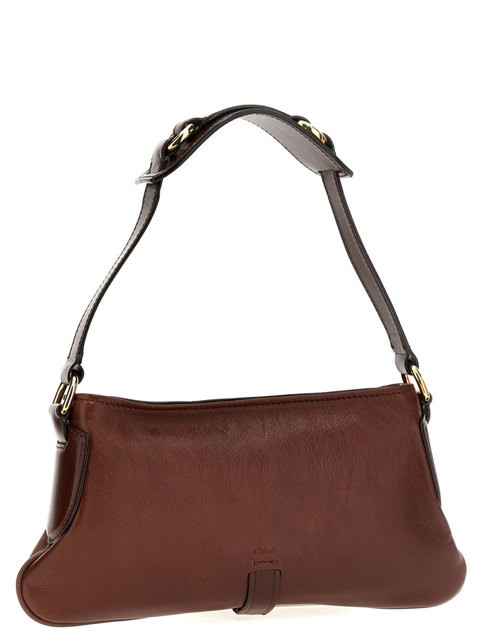 Brown Cotton Shoulder Bag