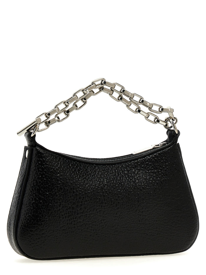 Black Lamb Leather Handbag Bag