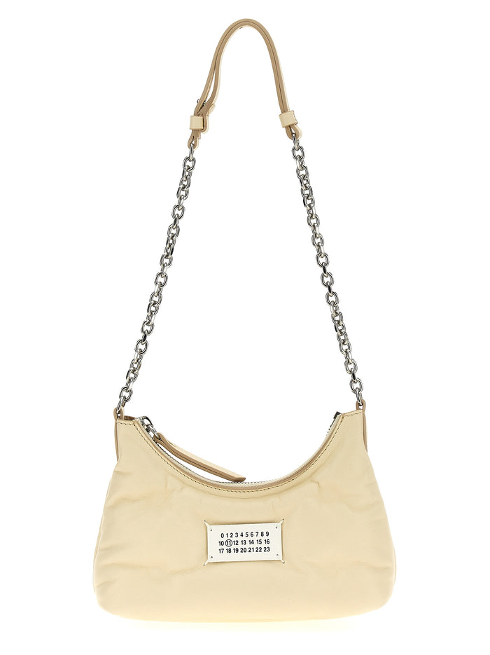 Maison Margiela 100% Lamb Leather shoulder bag in white