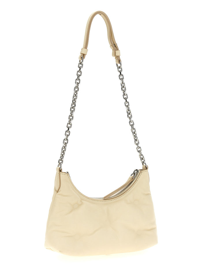 Maison Margiela 100% Lamb Leather shoulder bag in white — view 2