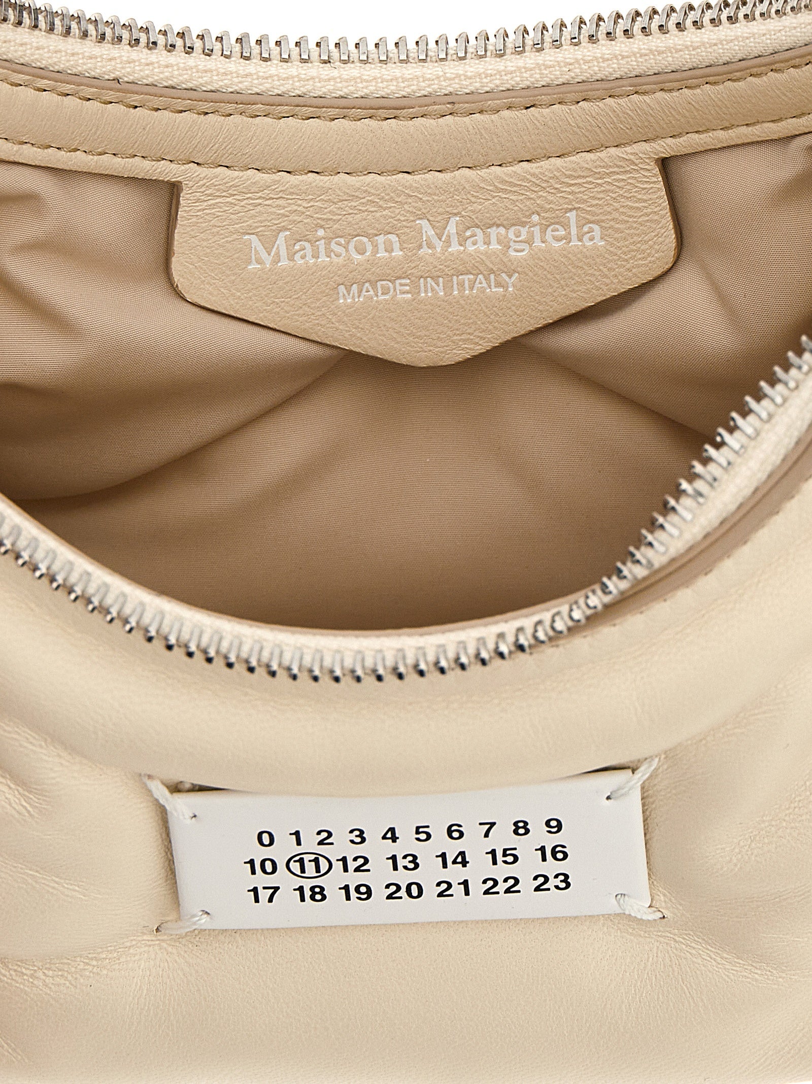 Maison Margiela 100% Lamb Leather shoulder bag in white — view 4