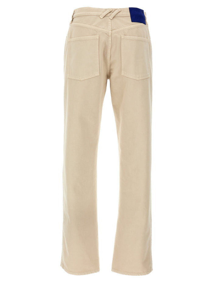 Burberry 100% Cotton trousers in beige — view 2