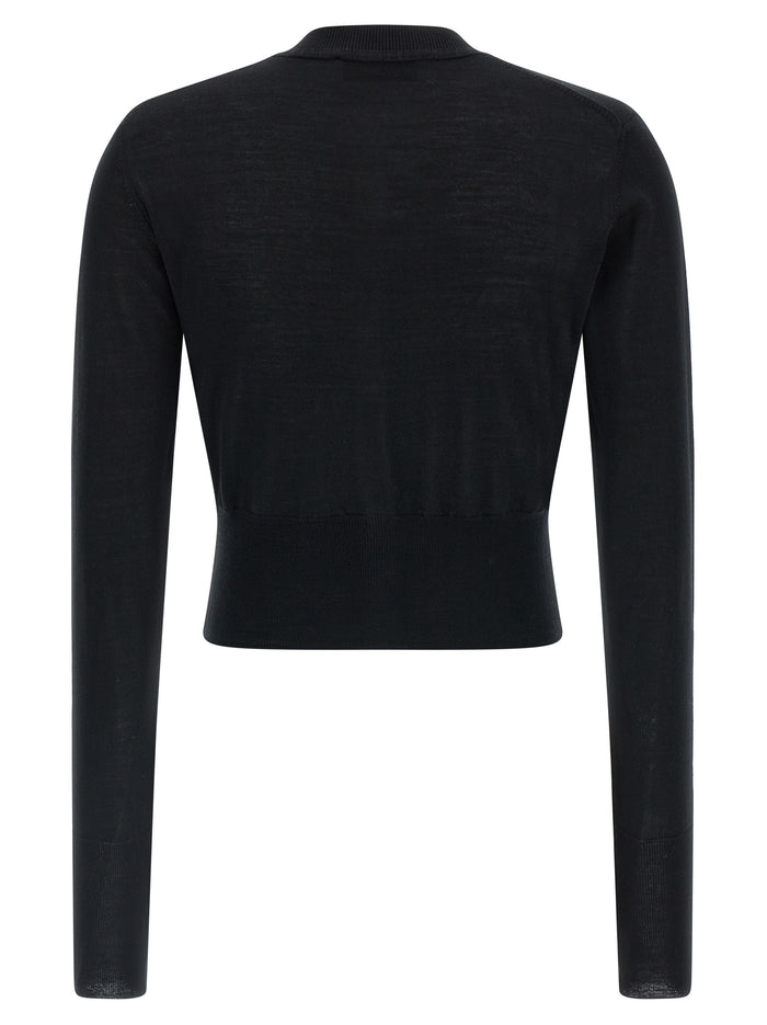 Vivienne Westwood 70% wool cardigan in black — view 2