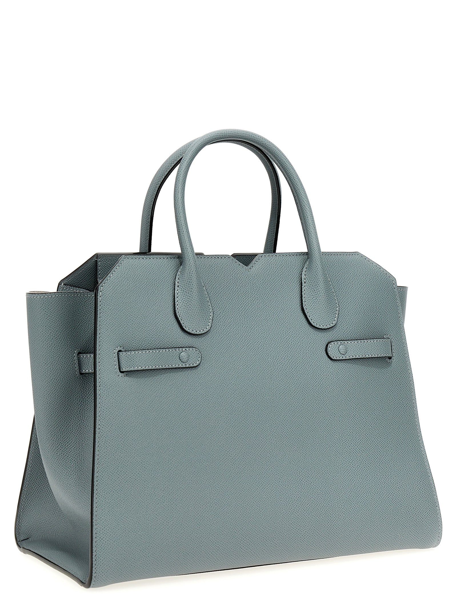Gray Calfskin Handbag Bag