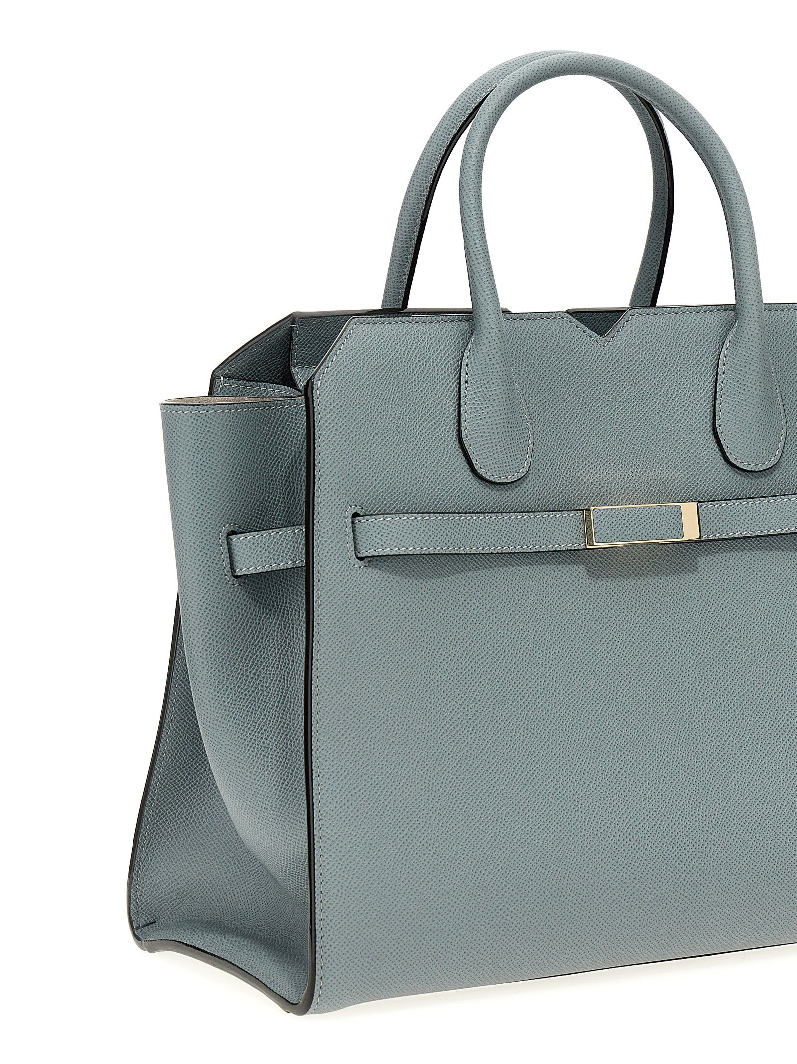 Gray Calfskin Handbag Bag