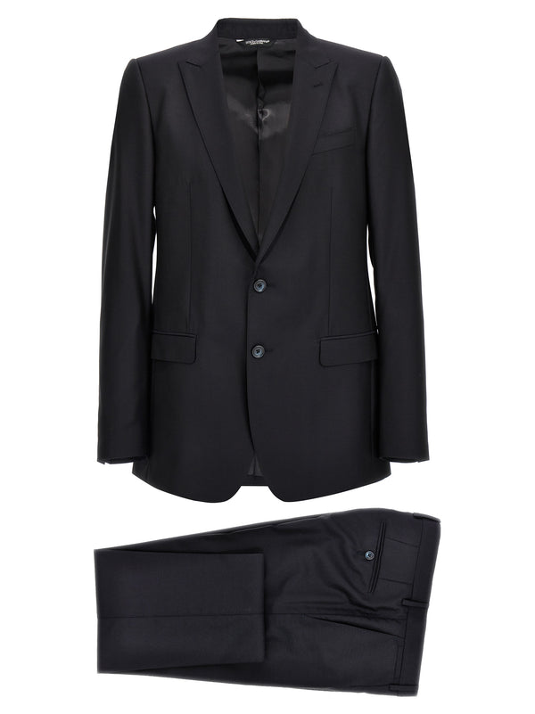 Dolce & Gabbana 82% virgin wool suit in blue