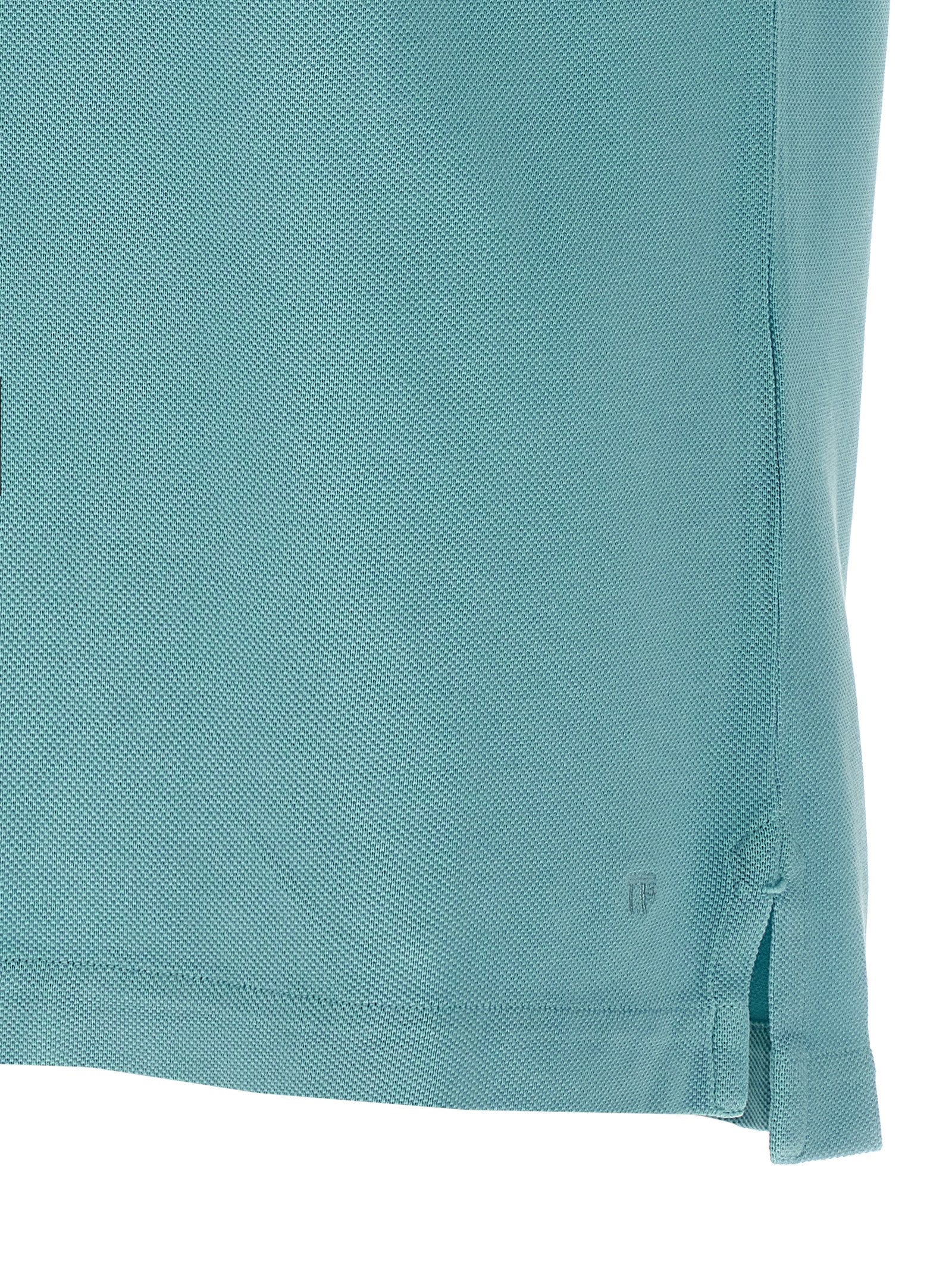 Tom Ford 100% Cotton polo in blue — view 4